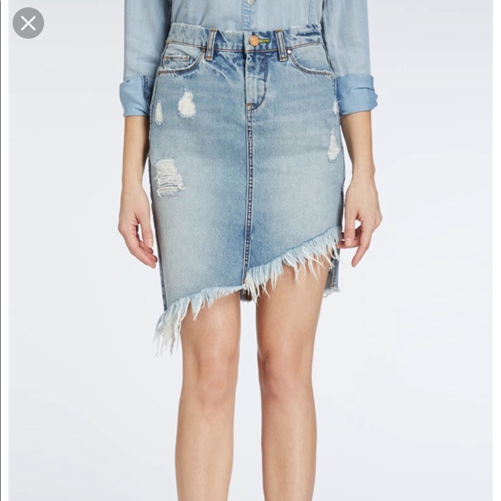 BlankNYC asymmetric denim skirt